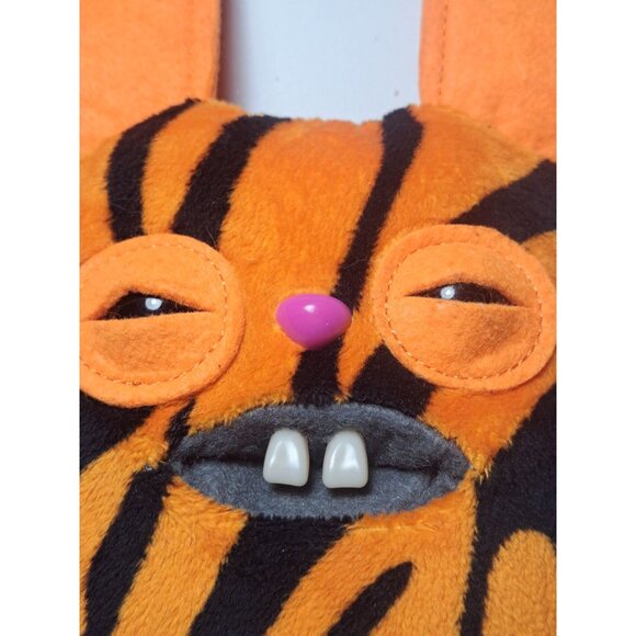 Omagie Budgie Fuggler Rabid Rabbit Plush Toy Tiger/Orange Limited Edition 9" - Picture 2 of 8